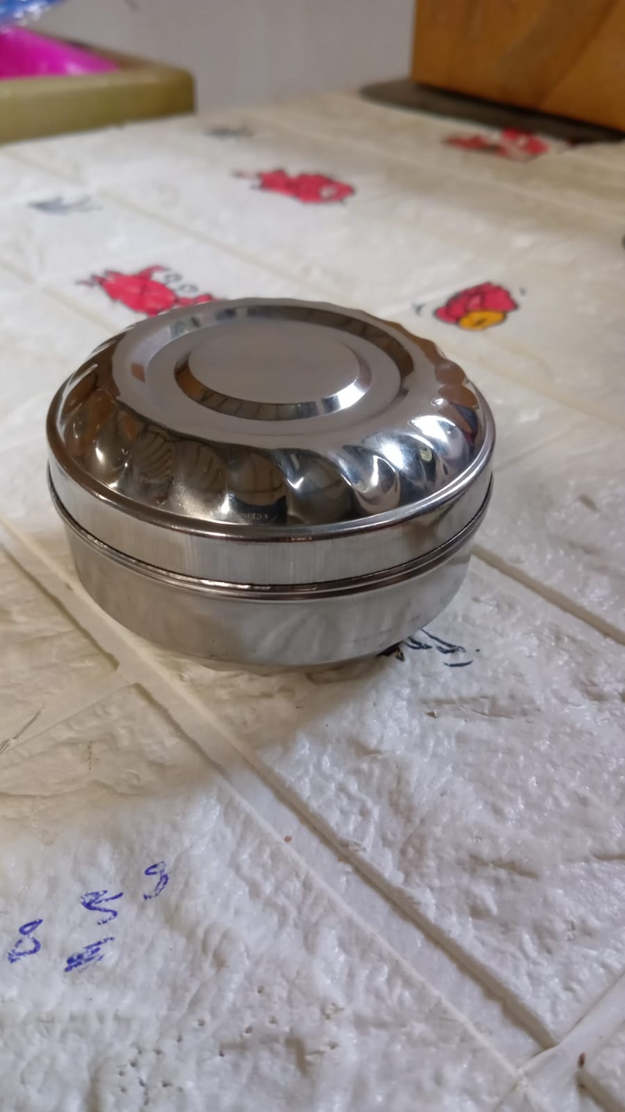 3345 Multi-Purpose Stainless Steel Round Shape Tiffin Box - Small Gift for Baby Girl and Baby Boy For Office, School/Tuition/ Picnic (Small) 3345 Multi-Purpose Stainless Steel Round Shape Tiffin Box - Small Gift for Baby Girl and Baby Boy For Office, School/Tuition/ Picnic (Small)